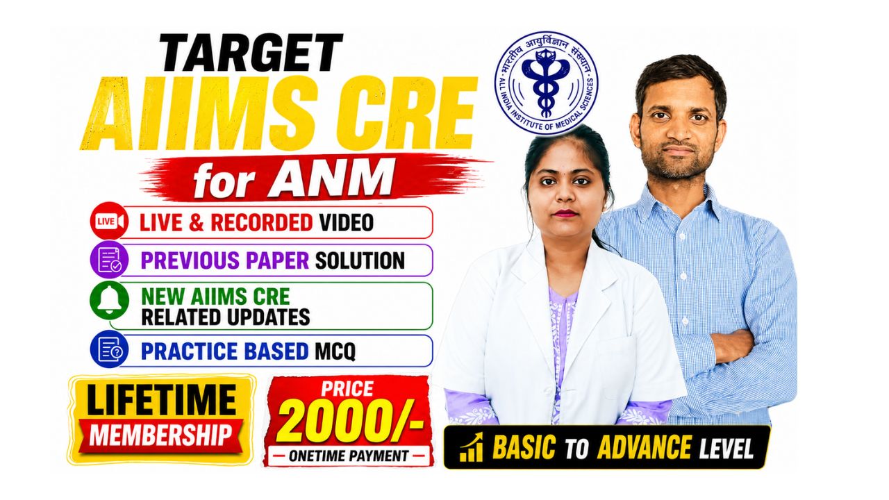 Target AIIMS CRE for ANM